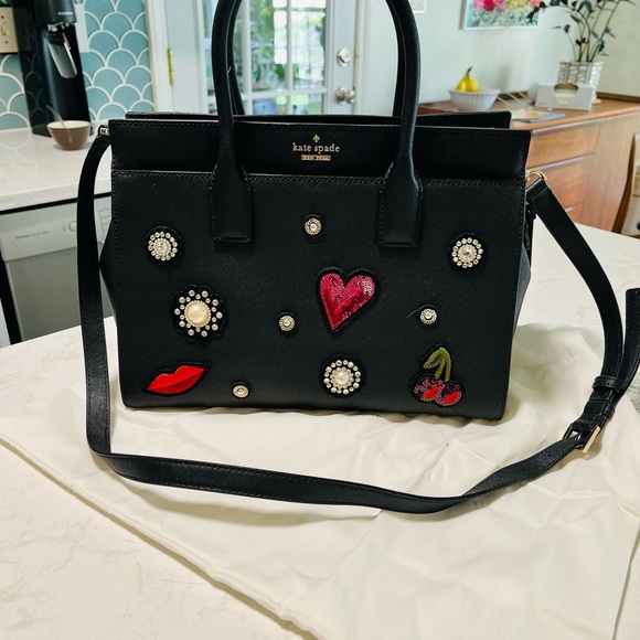 Kate Spade Black Satchel with Embellishments - Picture 8 of 8